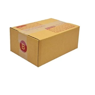 เบอร์ B กล่องไปรษณีย์ กล่องพัสดุ ทำจากกระดาษ KA มีพิมพ์จ่าหน้า