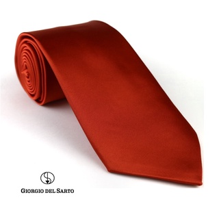 Giorgio Del Sarto Satin Necktie Orange เนคไทผ้าซาตินสีส้ม