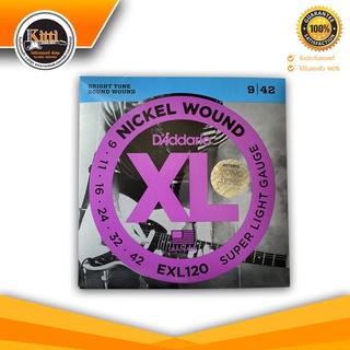 สายกีตาร์ไฟฟ้า D’Addario EXL120 เบอร์ 09