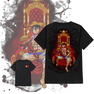 One Piece Shirt King Luffy T-shirt Design Anime Japanese Style Unisex Oversized Top