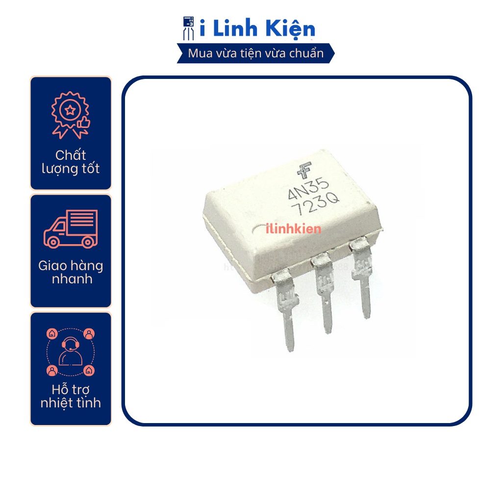 ของแท้ Fairchild 4N35 DIP-6 ออปติคัล Ic