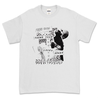เสื้อยืดวินเทจเสื้อยืด พิมพ์ลาย THANK YOUR LUCKY STARS BAND เหมาะกับเดินชายหาดS-4XL