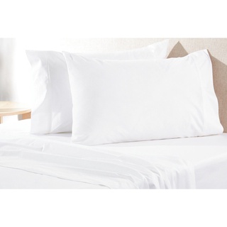 SP Luxury (แพ็คคู่) ปลอกหมอนสีขาวพรีเมี่ยม (800 Thread Count), Cotton 100%