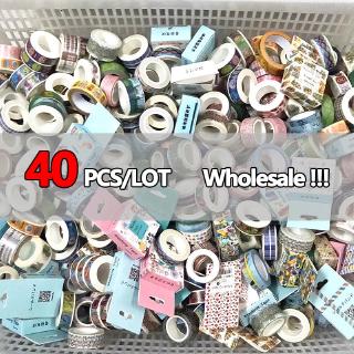 เทปกาวกระดาษ washi 40 ชิ้น/ชุด