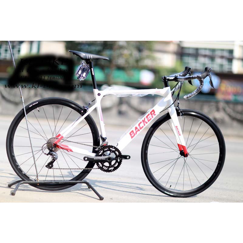 จักรยานเสือหมอบ BACKER รุ่น A2 เกียร์ Shimano Sora 2*9 สปีด, เฟรมอลู ตะเกียบคาร์บอน ล้อ 700C ปี 2022