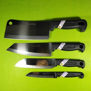 มีดทำครัวกีวี ชุด 4 เล่ม ใบมีดสแตนเลส ด้ามพลาสติก Chefs Knife Kiwi set 4 pcs no. 194 476 173p 835p Stainless Blade