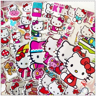 5 แผ่น ✿ Sanrio: สติกเกอร์ ลาย Hello Kitty Q-1 DIY สําหรับติดตกแต่ง ✿ สติกเกอร์ PVC รูปบับเบิ้ล 3 มิติ กันน้ํา ของเล่นสําหรับเด็ก