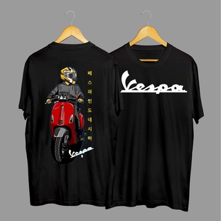 เสื้อยืด พิมพ์ลายรถมอเตอร์ไซค์ Vespa Matic Sunmori พรีเมี่ยม