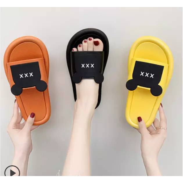 รองเท้าแตะแฟชั่น สำหรับสตรี Douyin net celebrity slippers female summer new trend bear head sandal 🎁🎁สินค้าพร้อมส่ง🎁