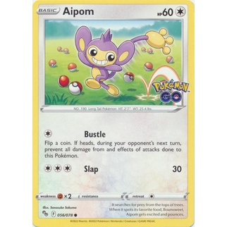 Aipom Pokemon Card - 056/078 - ทั่วไป