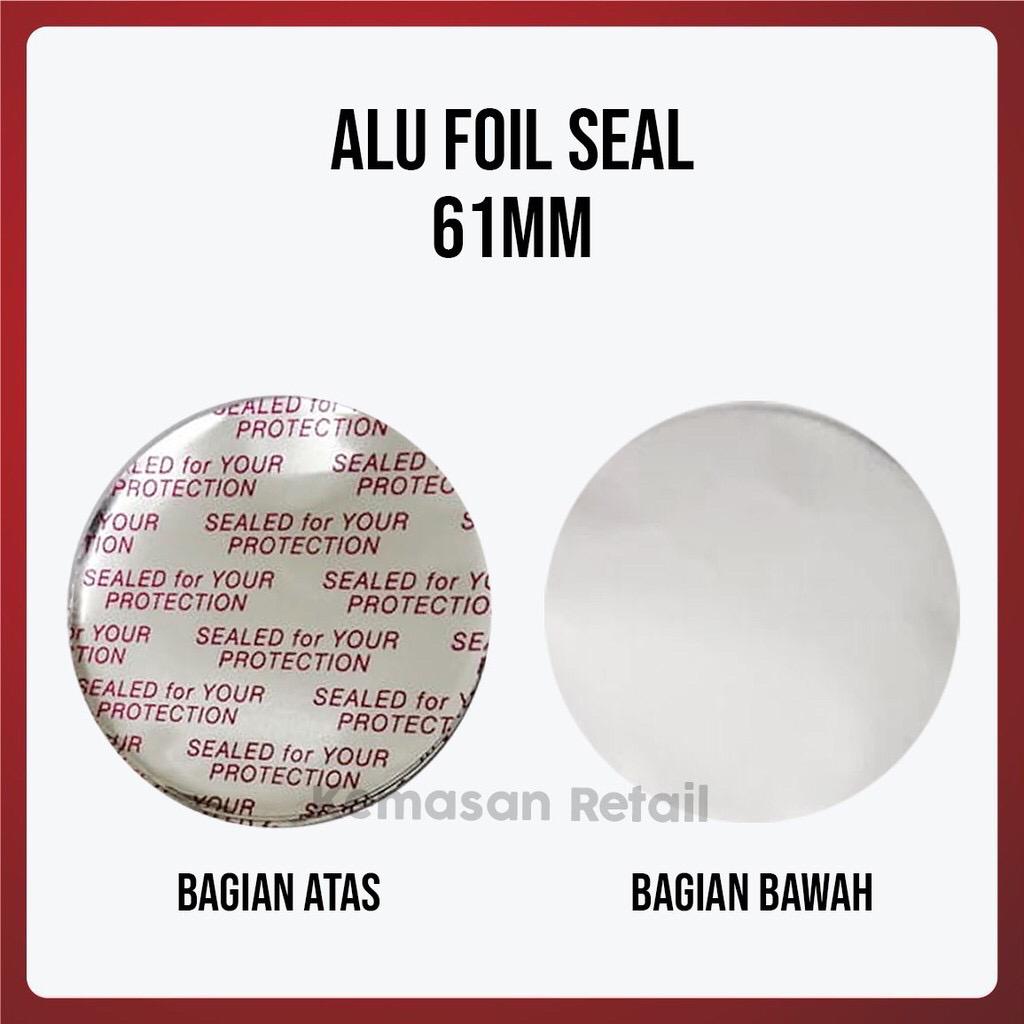 ซีลโถขวดถ้วยเหนี่ยวนําอลูมิเนียมฟอยล์ (61 มม.) | JAYA GEMILANG PACKAGING