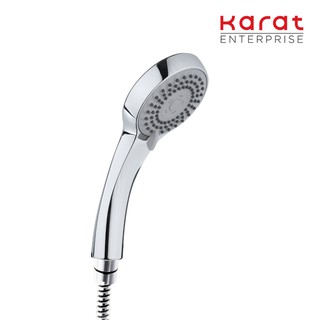 Karat Faucet ฝักบัวสายอ่อนปรับน้ำ 3 ระดับ ขนาด Ø 9.8 ซม. พร้อมสายสแตนเลส 304 รุ่น KS-08-213-50