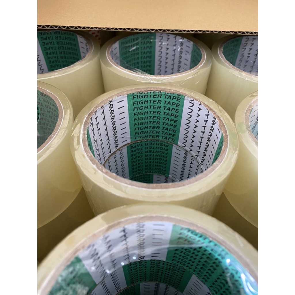 !!ขายราคายกลัง!! OPP Tape แบรนด์ FIGHTER สีใส/สีชา