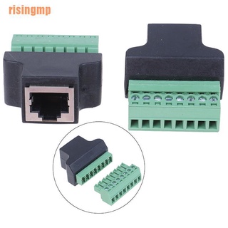 [Risingmp] อะแดปเตอร์ขั้วต่อสกรู Rj45 ตัวแปลงแจ็คตัวเมีย 8 รู สําหรับกล้องวงจรปิด Cctv Dvr