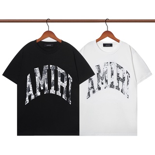 [S-5XL]Amir1 เสื้อยืดลําลอง แขนสั้น พิมพ์ลายโลโก้ แฟชั่นสตรีท เข้ากับทุกการแต่งกาย สําหรับผู้ชาย และผู้หญิง