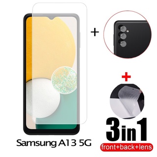 ฟิล์มกระจกนิรภัยกันรอยหน้าจอ และเลนส์กล้อง สําหรับ Samsung A13 5G A32 A33 A23 A73 A52 A52S M33 M23 M53 5G