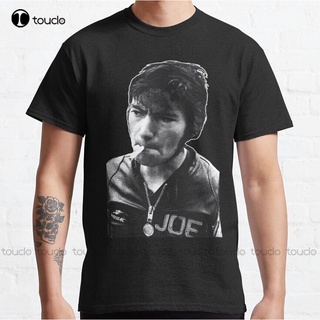 เสื้อยืดโอเวอร์ไซส์เสื้อยืด พิมพ์ลายหัวกะโหลก Joey-Dunlop สไตล์คลาสสิก แฟชั่นยอดนิยม สําหรับผู้ชาย และผู้หญิงS-3XL