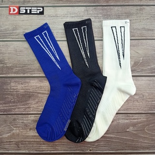 ถุงเท้ากีฬา ถุงเท้า D-STEP แบบครึ่งแข้ง สำหรับฝึกซ้อม (มีกันลื่น) ขนาดฟรีไซส์ DK-F50s พร้อมส่ง