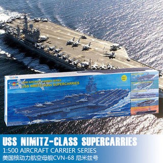 โมเดลเรือรบบรรทุกเครื่องบิน USS NIMITZ Class Aircraft Carrier 1:500 (5 IN 1) รุ่น 05201-05203