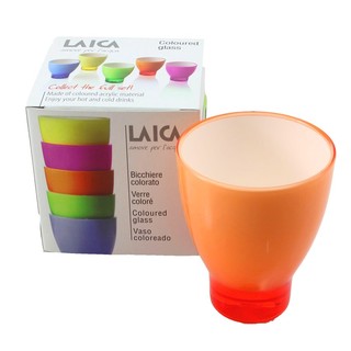 LAICA แก้วอะคริลิกใส่เครื่องดื่มร้อน-เย็น (สีส้ม)