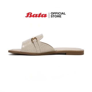 Bata LADIES FLATS รองเท้าแตะแฟชั่นหญิง MULE CONTEMP แบบสวมเปิดส้น สำหรับผู้หญิง สีน้ำตาล รหัส 5615277