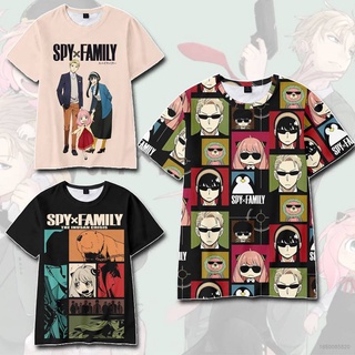 เสื้อยืดแขนสั้นลําลอง พิมพ์ลายกราฟฟิค Jason SPY x FAMILY ทรงหลวม พลัสไซซ์ สําหรับผู้ชาย และผู้หญิง