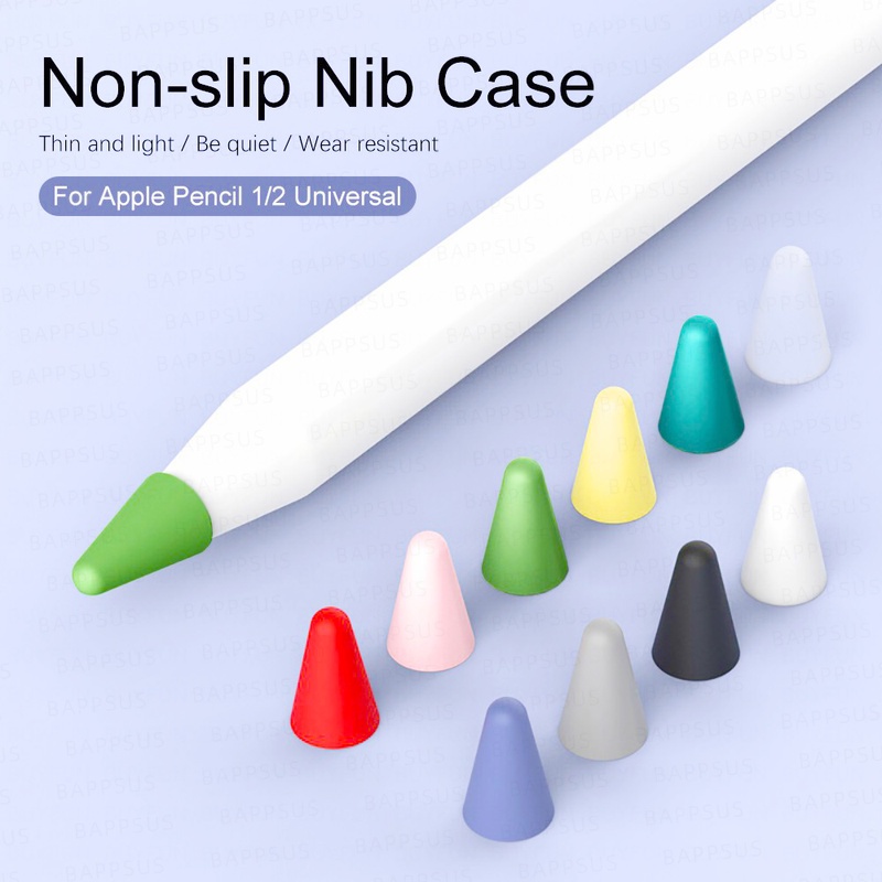 ซิลิโคนนุ่ม สไตลัส ป้องกันปลายปากกา / ทดแทน ซิลิโคนปลาย เคสปลาย ฝาครอบป้องกัน / กันลื่น หน้าจอสไตลัส ดินสอ ฝาครอบป้องกัน สากล สําหรับ Apple Pencil 1/2