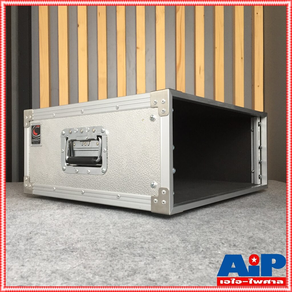 COMPACT EM-8 RACK สีเงิน เปลือยหน้า-หลัง (ไม่มีฝาปิด) ลึก19นิ้ว คอมแพ็ค แร็ค EM8 EM 8 แร็คเครื่องเสียง แร็คเปลือย แร็...