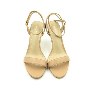 รองเท้าหนังแกะ ICONIQ รุ่น Quinn 3.5" Sandal in Beige