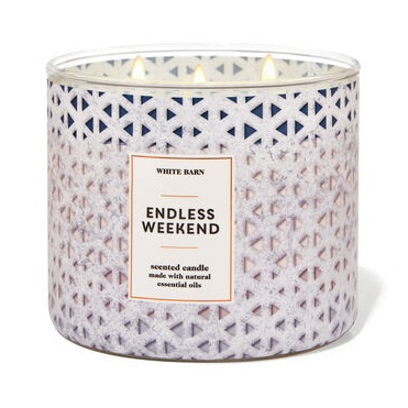Bath &amp; Body Works White Barn Scented Candle #Endless Weekend 411 g