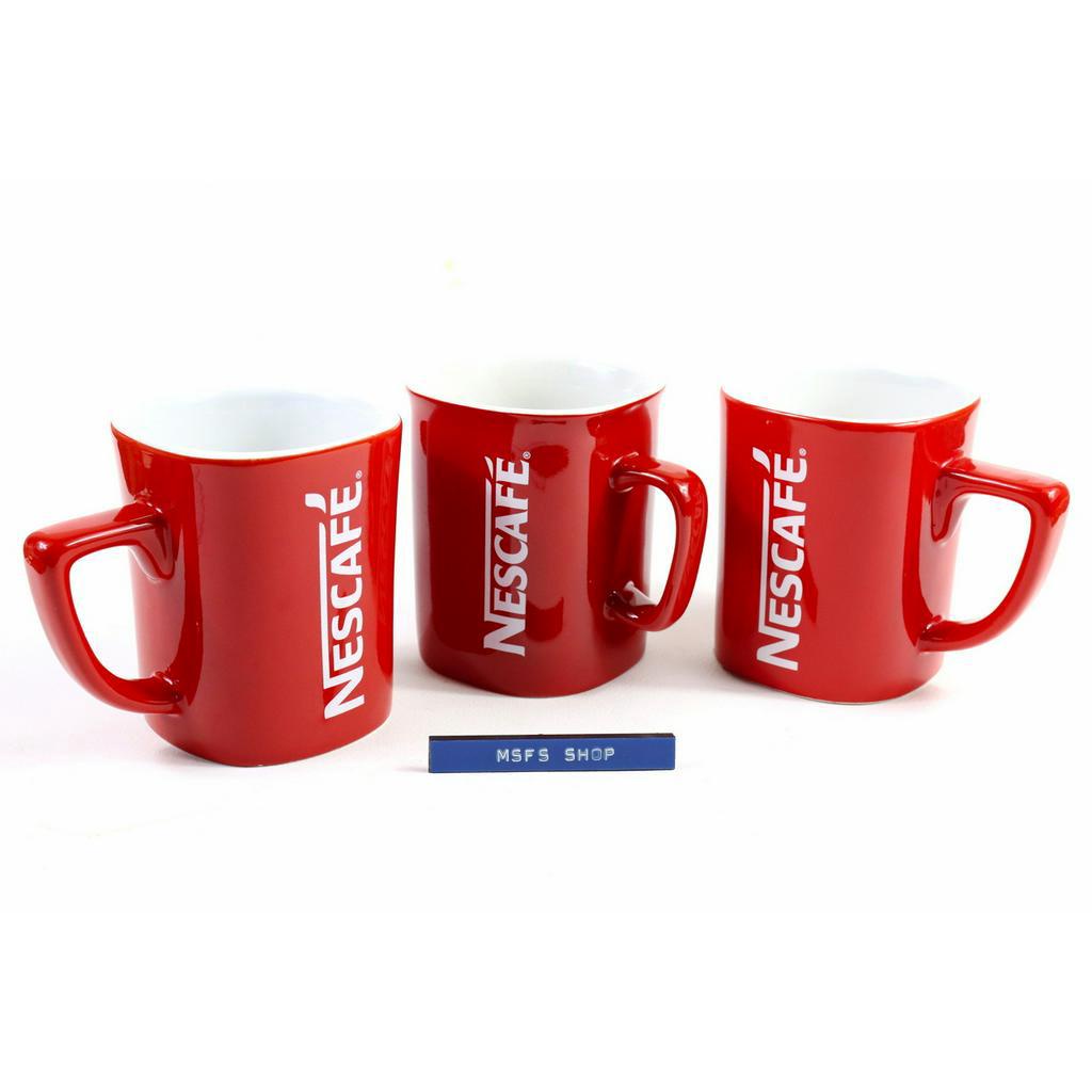 Nescafe แก้วกาแฟสีแดง คละแบบ