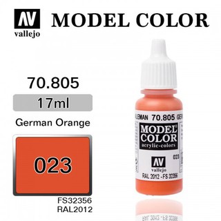 NK Gundam Hatyai Vallejo Model Color : 023 German Orange 17 ml