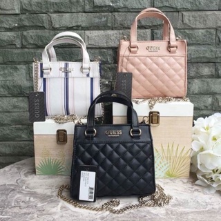 GUESS TAYLOR MINI SATCHEL CROSSBODY BAG  กระเป๋าสะพายใบเล็ก สไตล์ สวยหรู