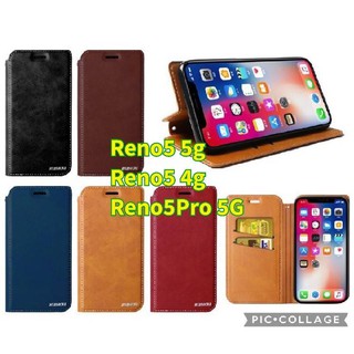 OPPO Reno 5(4G)/5 (5G) /5 Pro (5G) XUNDO CASE  เคสฝาพับ แบบหนัง ซองหน้าทึบ (ของแท้100%)