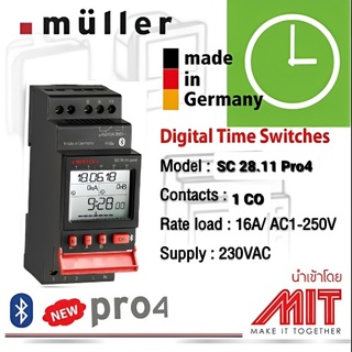 DIGITAL TIME SWITCHES:นาฬิกาตั้งเวลาแบบดิจิตอล:müller:SC28.11Pro4