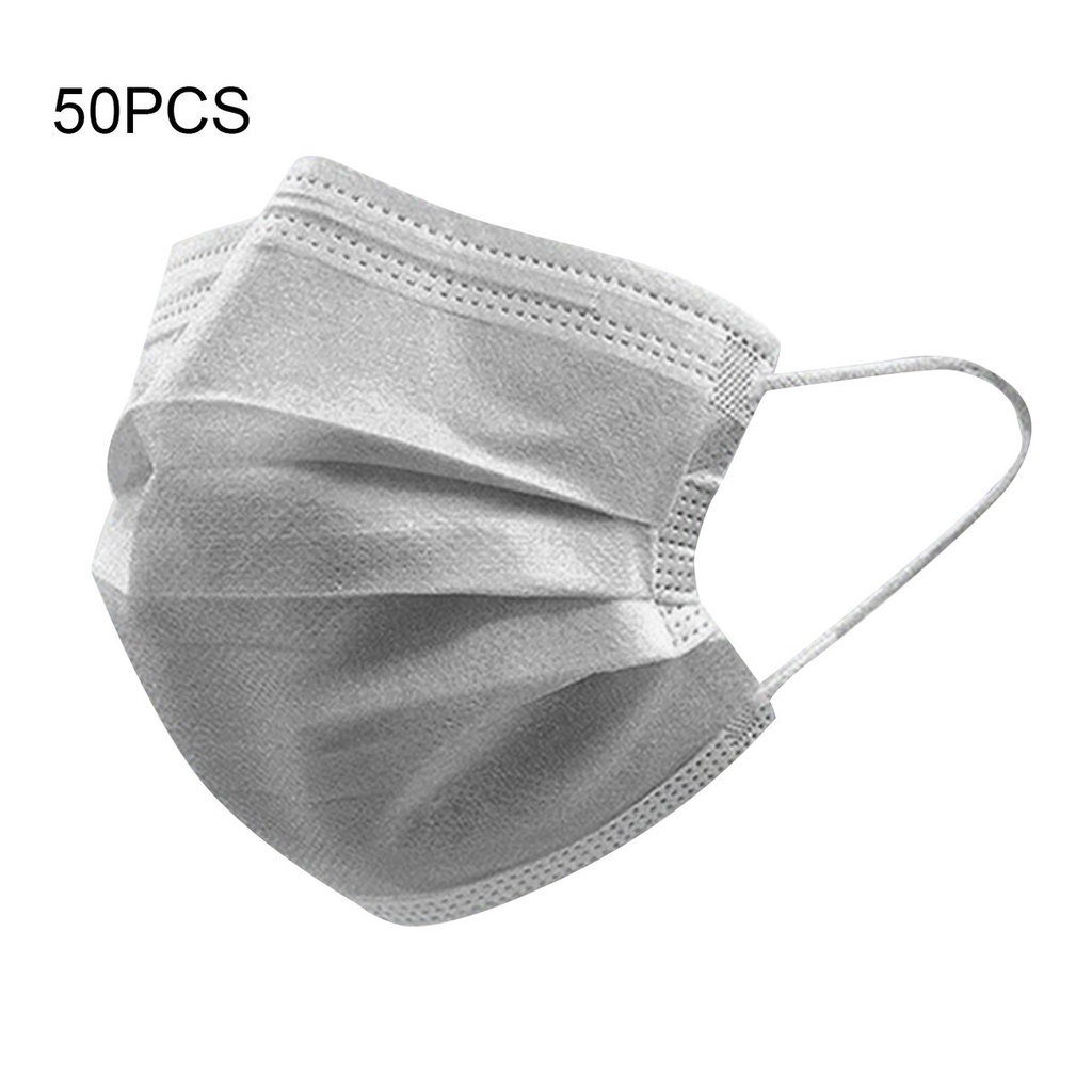 +I 50pcs Three-Layer Protective Disposable Mask Melt Blown Cloth ...