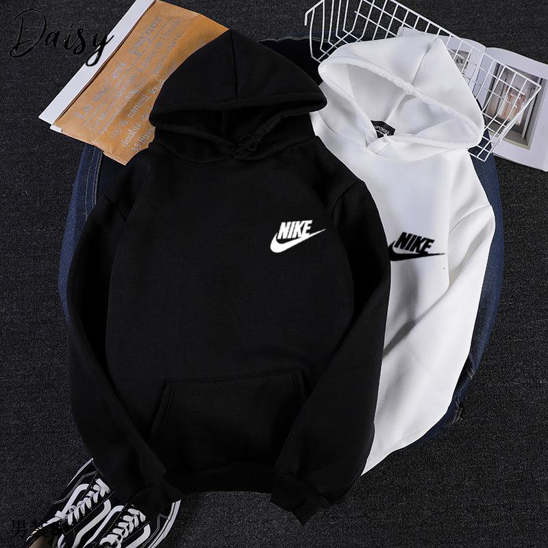 ☁◐●Nike เสื้อกันหนาวมีหมวกแขนยาวแบบลําลอง