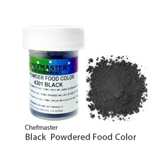 Chefmaster 4301 Powder Candy Black 3 g. สีผงผสมอาหาร สีผสมช็อกโกแลต สีดำ