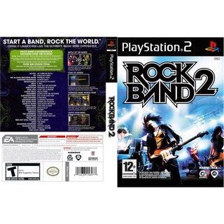 แผ่นเกมส์ PS2 Guita Hero Rock Band 2   คุณภาพ ส่งไว (DVD)