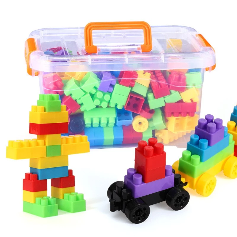 บล็อคตัวต่อ 88~110 ชิ้นพร้อมกล่องช่วยเสริมพัฒนาการสร้างความคิดของเล่นเด็ก Toys สร้างเสริมพัฒนาการเด็กของเล่นสำหรับเด็ก