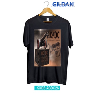 เสื้อยืดคอกลมเสื้อยืด พิมพ์ลาย Ac DC ORIGINAL GILDAN ACDC 26S-4XL