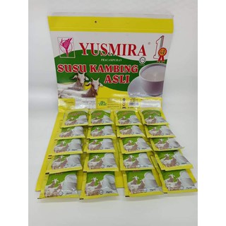 นมแพะผง yusmira (แผงละ 20 ซองๆละ 25 กรัม) พร้อมชง  รสธรรมชาติ (ดั้งเดิม)