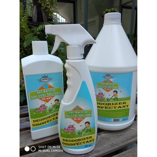 สเปรย์ดับกลิ่นและฆ่าเชื้อแบคทีเรีย ไวรัส เชื่อรา 1000 ml Anti Bacteria Anti Virus Anti Fungi Deodorizer and Disinfectant