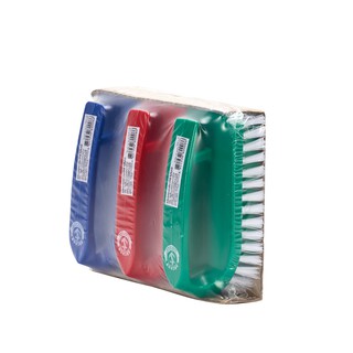 สมอ แปรงขัดพื้นทรงเตารีด ขนแปรงPP แพ็ค 3 ชิ้น Anchor Floor brush, iron shape, PP bristles, pack of 3 pieces.