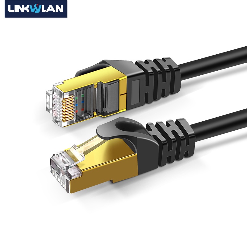 Linkwylan RJ45 Cat8 Ethernet Cable Multi-Cores Stranded Copper Wires Network 40G CAT 8 สายแพทช์
