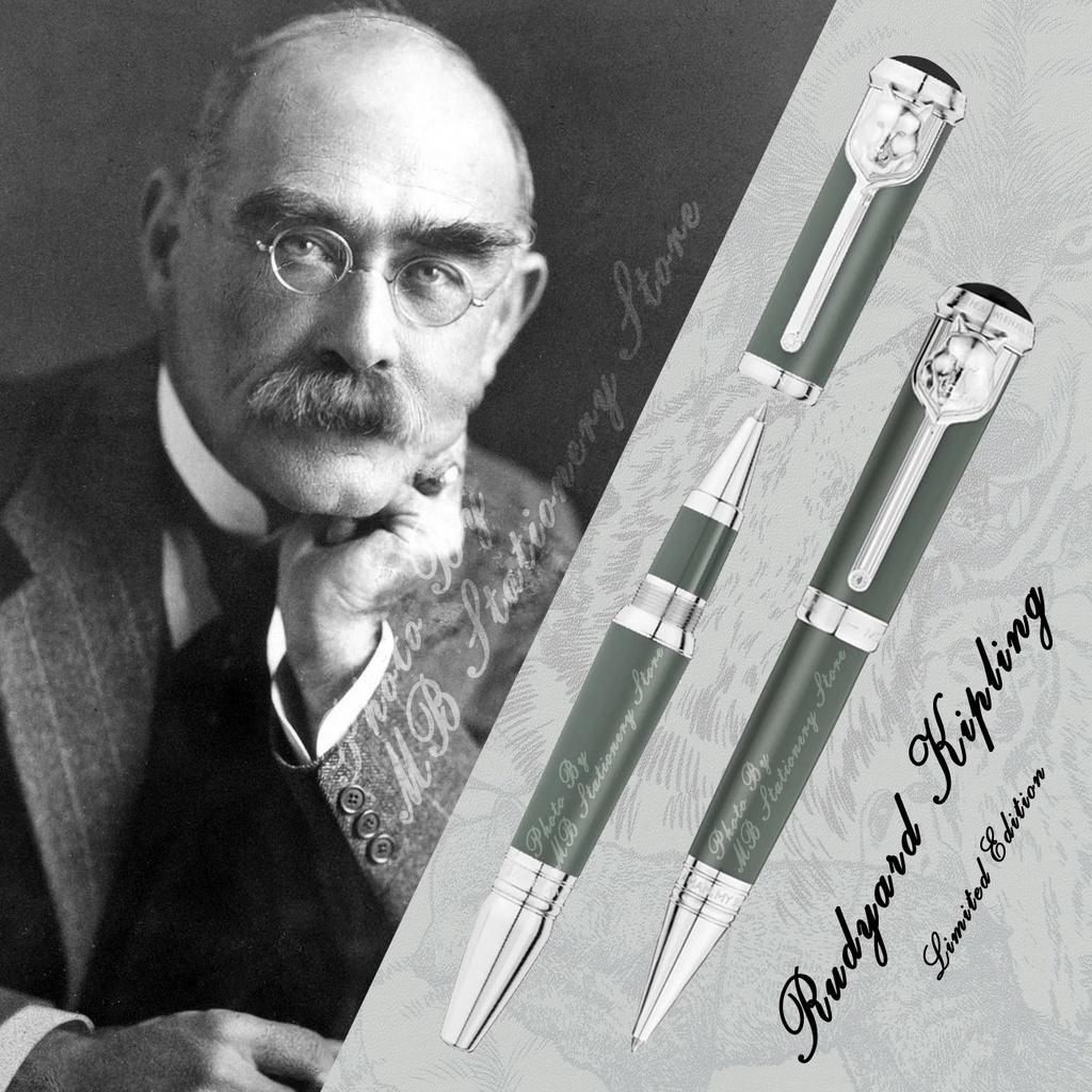 Writer Rudyyard Kipling Edition Signature MB ปากกาลูกลื่นสํานักงานเครื่องเขียนโรงเรียนเขียนการออกแบบ