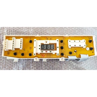 บอร์ดเครื่องซักผ้า (ทดแทน) SAMSUNG DC92-0195A 10 ปุ่ม 7 พิน 1 วาล์ว ไม่มีสายต่อรีดสวิตซ์ ใช้ทดแทนได้หลายรุ่น