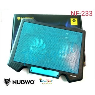 พัดลมโน๊ตบุ๊ค Nubwo Cooler Pad NF-233 2Fan Super Silent 10"-17"//OKER C818 NOTEBOOK COOLING PAD