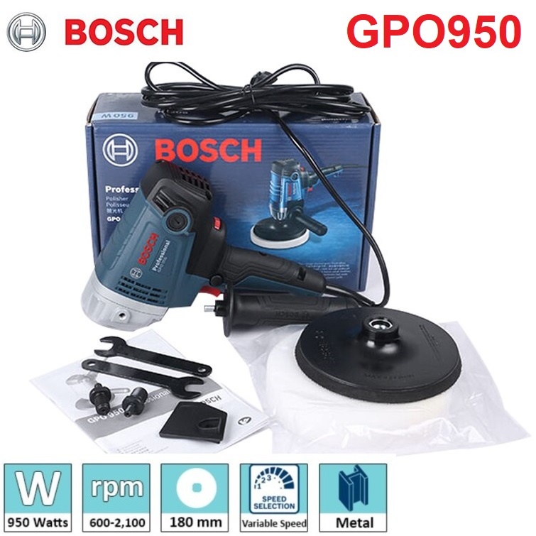 💥แท้ ส่งด่วน💥BOSCH เครื่องขัดสี ปรับรอบได้ (950วัตต์) รุ่น GPO 950 ขัดสี เครื่องขัด แบบปรับรอบ
