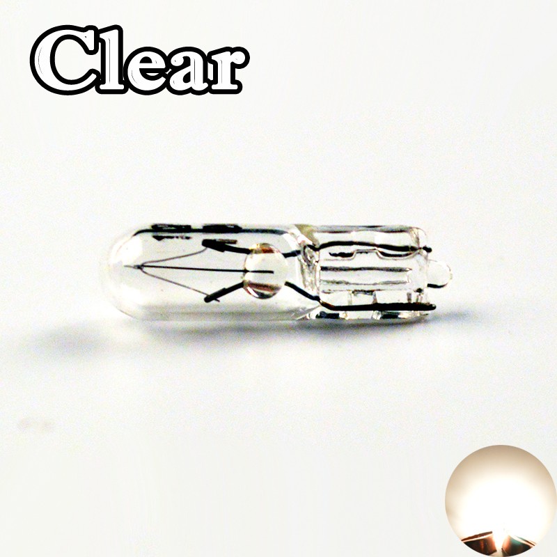 Car Halogen Bulb 286 T5 W1.2W Clear Glass Warm White Light 12V1.2W W2x4.6d C2V Filament Car Lamp Lig